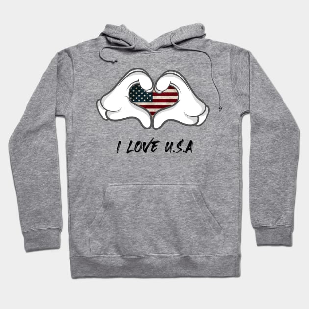 i love usa Hoodie by yassinnox